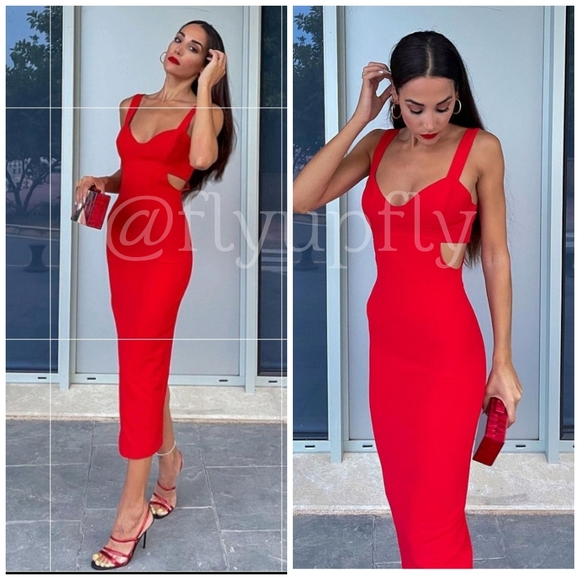 Zara Dresses & Skirts - ZARA* Cut Out Midi Dress